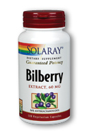Solaray - Bilberry Berry Extract 60 mg 120 Veg Cap