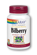 Solaray - Bilberry Berry Extract 60 mg 60 Veg Cap