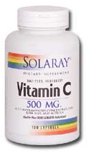 Solaray - Vitamin C with Bioflavonoid Complex, Buffered 500 mg 100 Veg Cap
