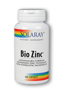 Solaray - Bio Zinc 15 mg 100 Veg Cap
