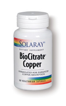 Solaray - Copper Citrate 2 mg 60 Veg Cap