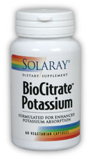Solaray - BioCitrate Potassium 99 mg 60 Veg Cap