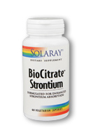 Solaray - BioCitrate Strontium 250 mg 60 Veg Cap