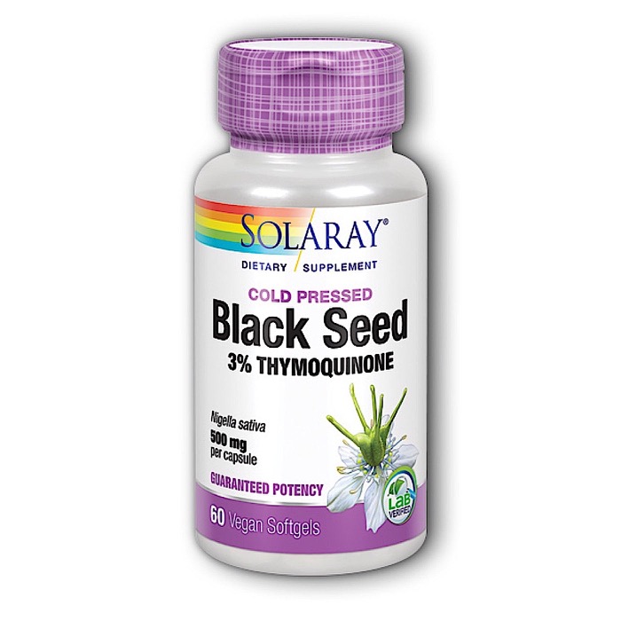 Solaray - Black Seed Oil  3% Thymoquino 15mg 60 Vcaps