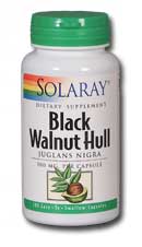 Solaray - Black Walnut Hull 500 mg 100 Veg Cap