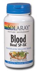 Solaray - Blood Blend SP-11A 100 Veg Cap    TEMPORARILY UNAVAILABLE