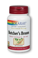Solaray - Butcher's Broom Root Extract 100 mg 60 Veg Cap