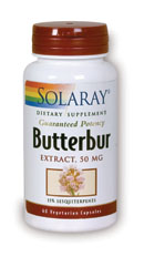 Solaray - Butterbur Root Extract 50 mg 60 Veg Cap