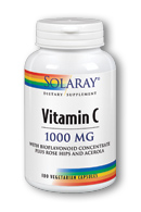 Solaray - Vitamin C with Rose Hips, Acerola & Bioflavonoids 1000 mg 100 Veg Cap