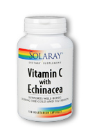 Solaray - Vitamin C & Echinacea Root 1000 mg 120 Veg Cap