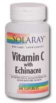 Solaray - Vitamin C & Echinacea Root 1000 mg 60 Veg Cap