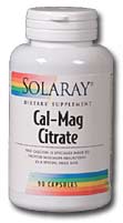 Solaray - Calcium & Magnesium Citrate, 1:1 Ratio 90 Veg Cap