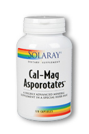 Solaray - Calcium & Magnesium Asporotates, 2:1 Ratio 120 Capsule