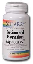 Solaray - Calcium & Magnesium Asporotates, 2:1 Ratio 240 Capsule