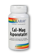 Solaray Calcium and Magnesium Asporotates 500/250mg 50 Cap