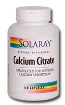 Solaray - Calcium Citrate 1000 mg 240 Veg Cap