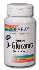 Solaray - Calcium D-Glucarate, Healthy Estrogen Metabolism 400 mg 60 Capsule