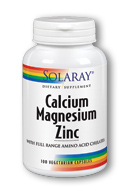 Solaray - Calcium, Magnesium, Zinc 100 Veg Cap
