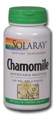 Solaray - Chamomile Flowering Tops 350 mg 100 Veg Cap