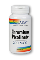 Solaray - Chromium Picolinate 200 mcg 200 Tablet