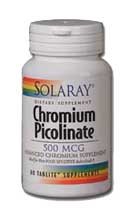 Solaray - Chromium Picolinate 500 mcg 60 Tablet