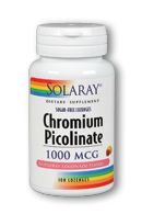 Solaray - Chromium Picolinate 1000 mcg 100 Lozenge