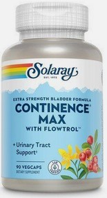 Solaray - Continence Max with Flowtrol, Bladder Control Formula 90 Veg Cap