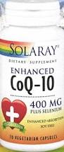 Solaray - Enhanced CoQ-10 with Selenium 400 mg 30 Veg Cap