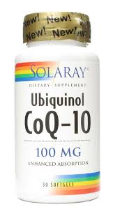 Solaray - CoQ-10, Ubiquinol 100 mg 30 Softgel