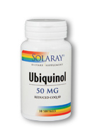 Solaray - CoQ-10, Ubiquinol 50 mg 30 Softgel