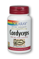 Solaray - Cordyceps Mushroom Extract 500 mg 60 Veg Cap