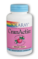 Solaray - CranActin Cranberry Extract, Bacterial Antiadherence Formula 400 mg 120 Veg Cap