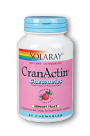 Solaray - CranActin Cranberry Extract, Bacterial Antiadherence Formula 200 mg 60 Chewable