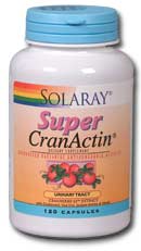 Solaray - Super CranActin Cranberry Extract, Bacterial Antiadherence Formula 400 mg 120 Veg Cap