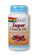 Solaray - Super CranActin Cranberry Extract, Bacterial Antiadherence Formula 400 mg 60 Veg Cap
