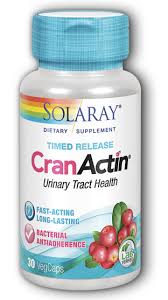 Solaray - CranActin Cranberry Extract, Bacterial Antiadherence Formula, Timed- Release 700 mg 30 Veg Cap