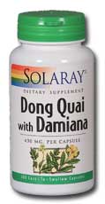 Solaray - Dong Quai Root & Damiana Leaf 430 mg 100 Veg Cap-UNAVAILABLE
