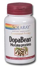 Solaray - DopaBean, Velvet Bean Extract 333 mg 60 Veg Cap