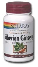 Solaray - Eleuthero Root Extract 200 mg 60 Veg Cap-UNAVAILABLE
