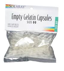Solaray - Empty Gelatin Capsules Size 00 100 Capsule