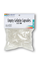 Solaray Empty Gelatin Capsules Size 00  12 Cap