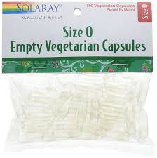 Solaray Empty Veg Caps Size 0  12 Vcp
