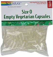 Solaray - Empty Veg Caps Size 0 500 Veg Cap