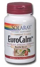Solaray - EuroCalm, Mood Support Formula 200 mg 60 Veg Cap