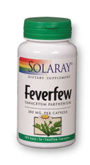 Solaray - Feverfew Leaf 380 mg 100 Veg Cap