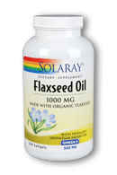 Solaray - Flaxseed Oil 1000 mg 240 Softgel