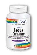 Solaray - Focus for Children 60 Chewable