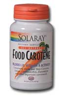 Solaray - Food Carotene, Vitamin A as Beta Carotene 10000 iu 200 Softgel