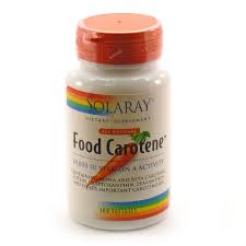 Solaray - Food Carotene, Vitamin A as Beta Carotene 25000 iu 100 Softgel