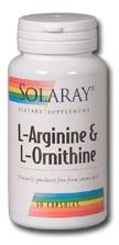 Solaray - L-Arginine & L-Ornithine, Free Form 50 Veg Cap